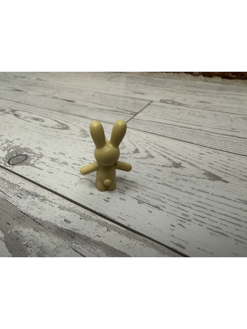 Lego New Tan Bunny Rabbit Standing with Black Eyes Dark Tan Nose and Mouth